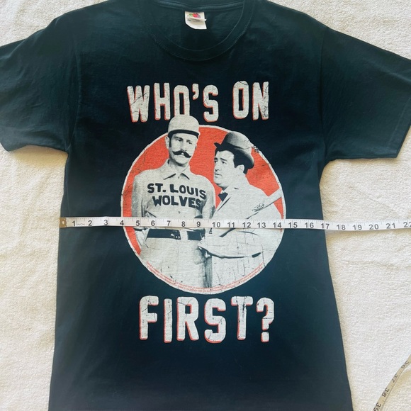 Who’s On First Baseball Tshirt - Picture 3 of 3